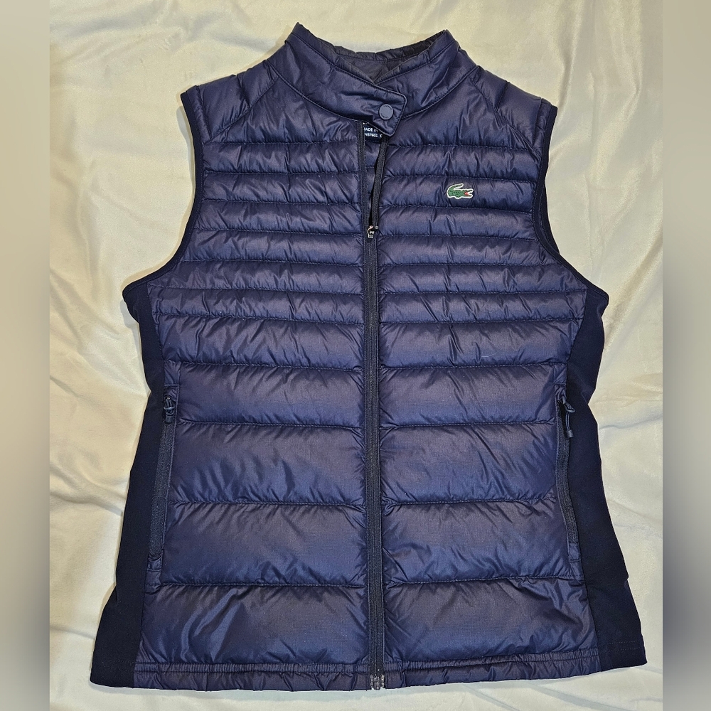 Lacoste Sport blue puffer vest sz 36
